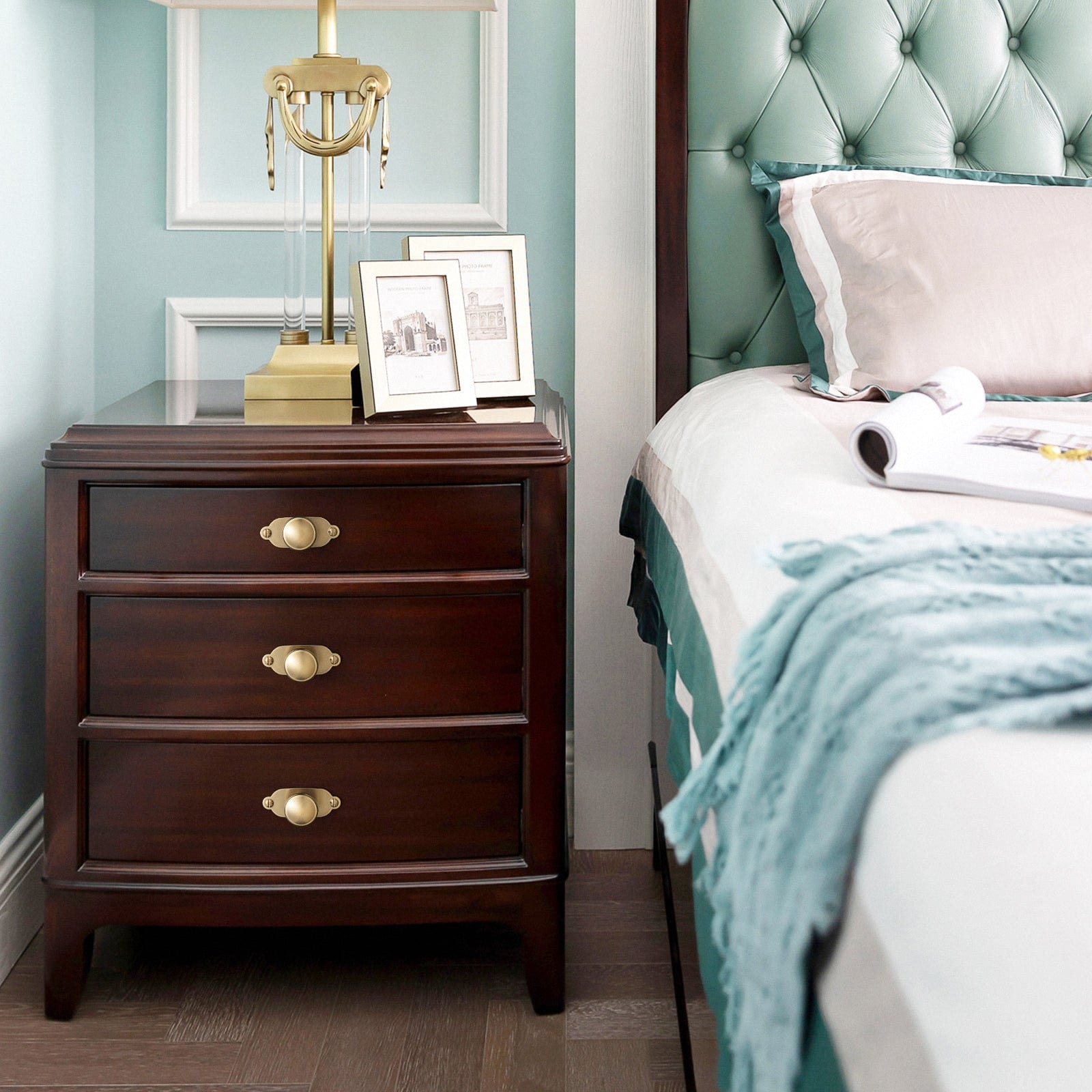 Goo-Ki Vintage Retro Bronze Drawer Knob Kitchen Hardware Single Hole Cabinet Knobs