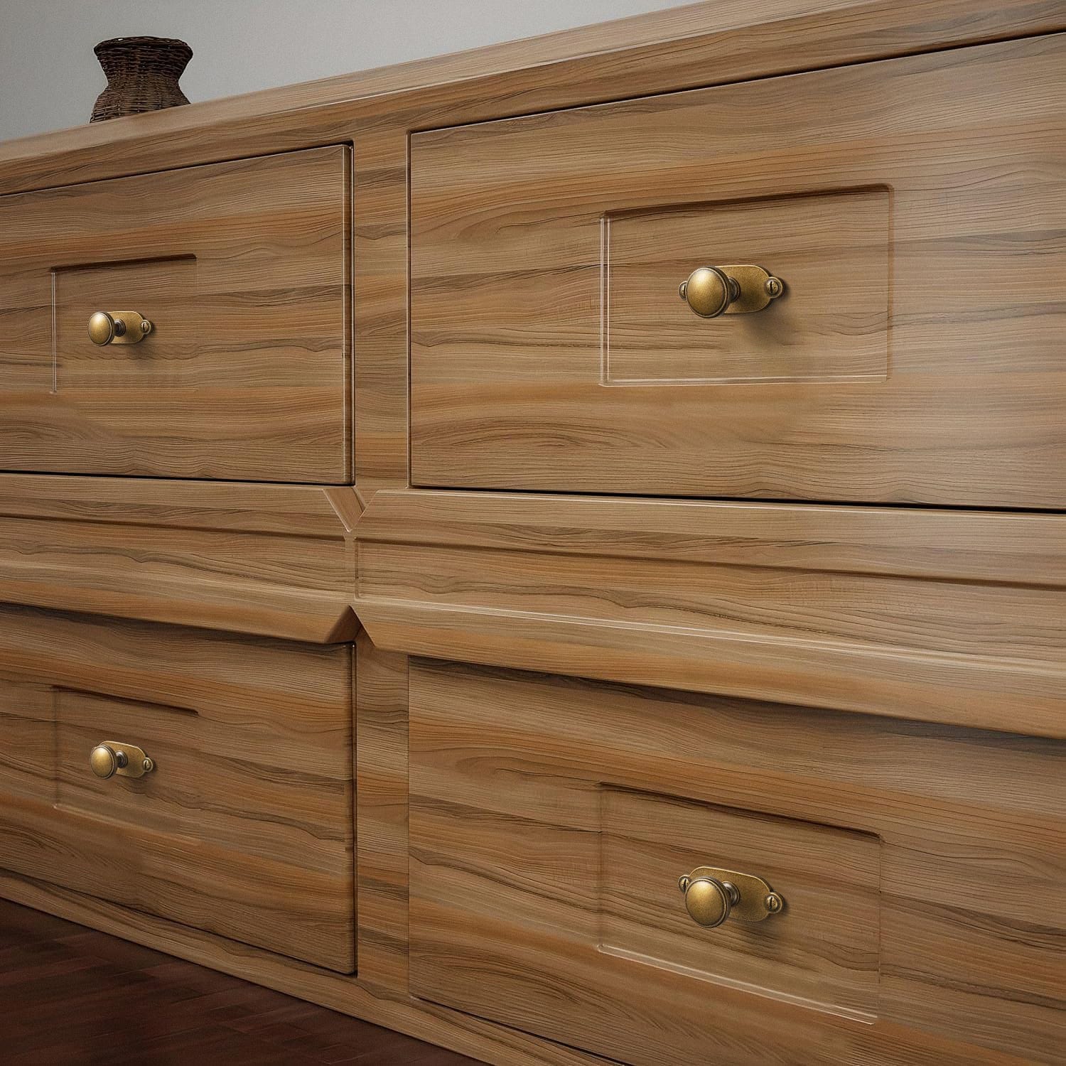 Goo-Ki Vintage Retro Bronze Drawer Knob Kitchen Hardware Single Hole Cabinet Knobs