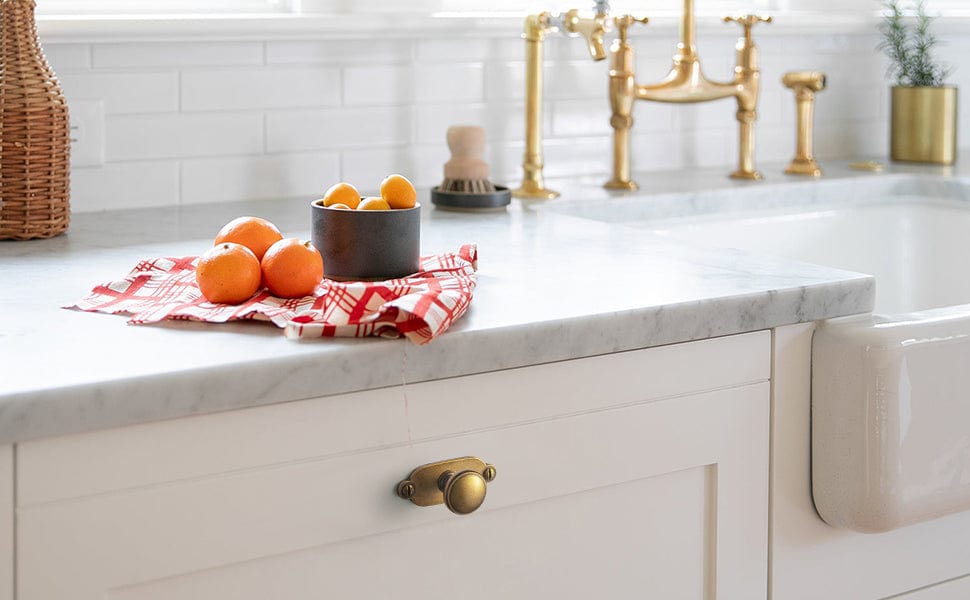 Goo-Ki Vintage Retro Bronze Drawer Knob Kitchen Hardware Single Hole Cabinet Knobs