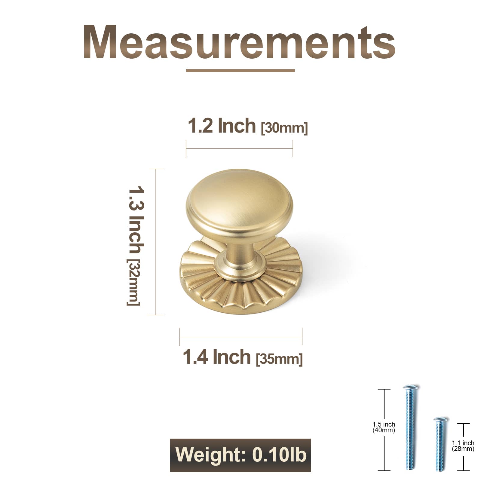 Goo-Ki Vintage Retro Bronze Drawer Knob Kitchen Hardware Single Hole Cabinet Knobs with Back Plate