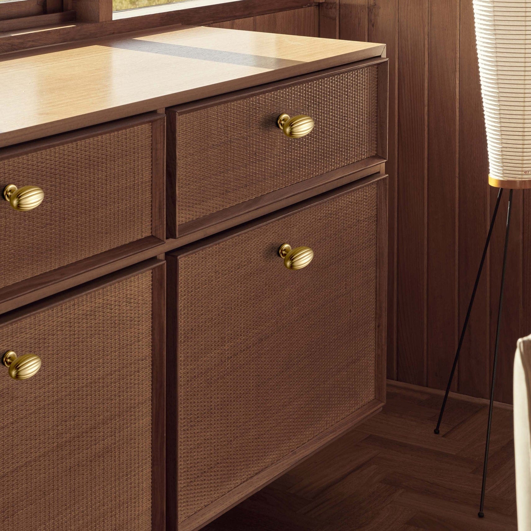 Goo-Ki Vintage Ribbed Oval Zinc Alloy Cabinet Knobs - Sturdy Hardware for Kitchen