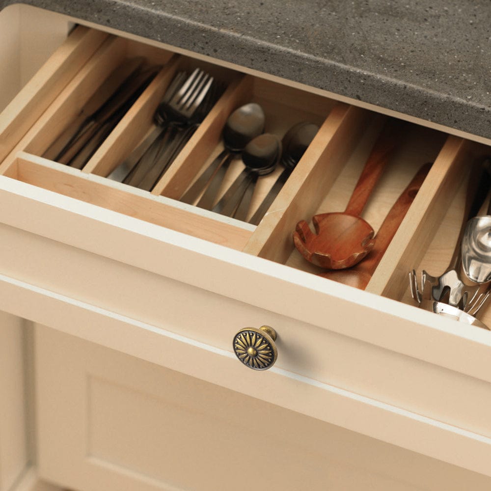 Goo-Ki Vintage Sunburst Cabinet Knobs Ornate Floral Design with Distressed Finish Kitchen Drawer Knobs