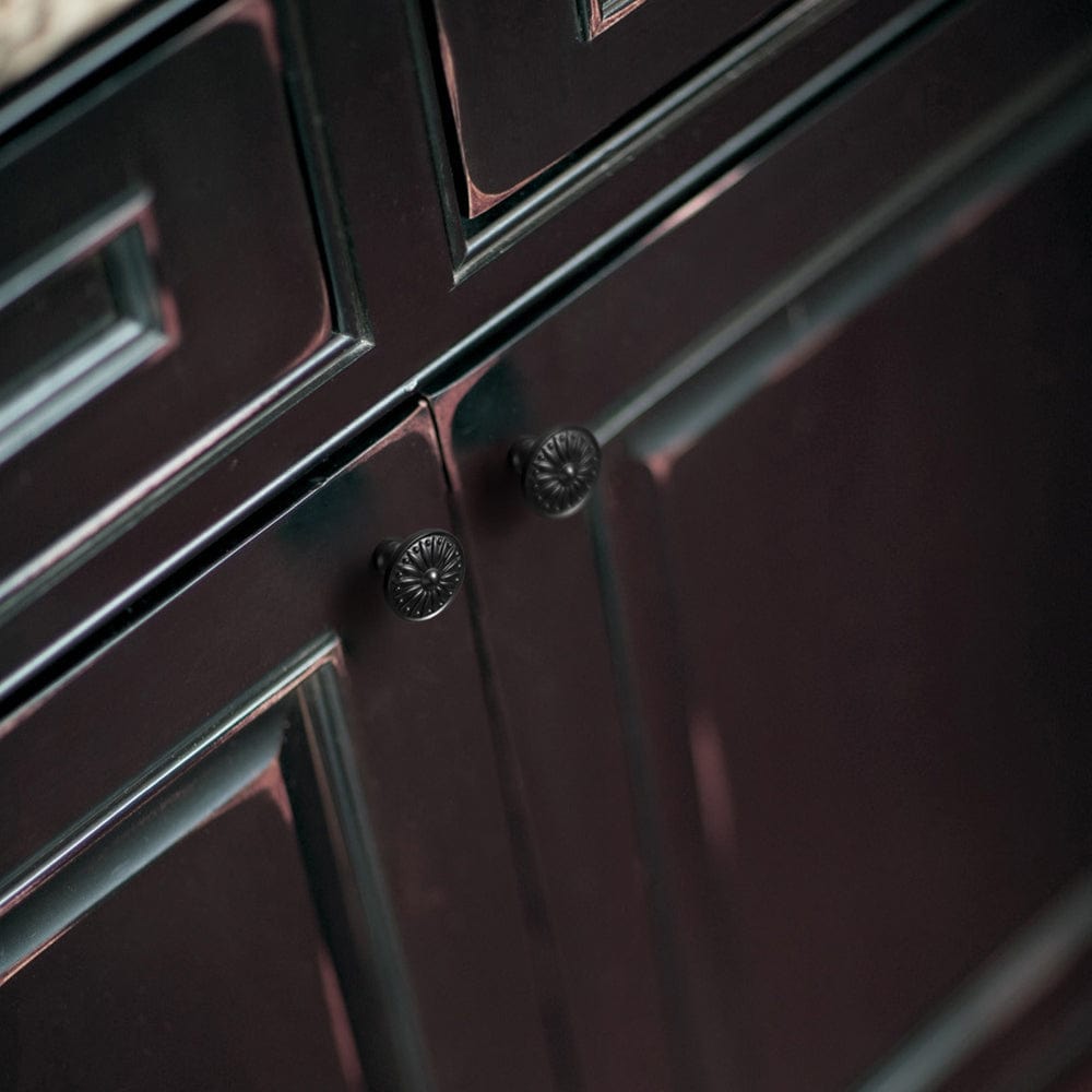 Goo-Ki Vintage Sunburst Cabinet Knobs Ornate Floral Design with Distressed Finish Kitchen Drawer Knobs