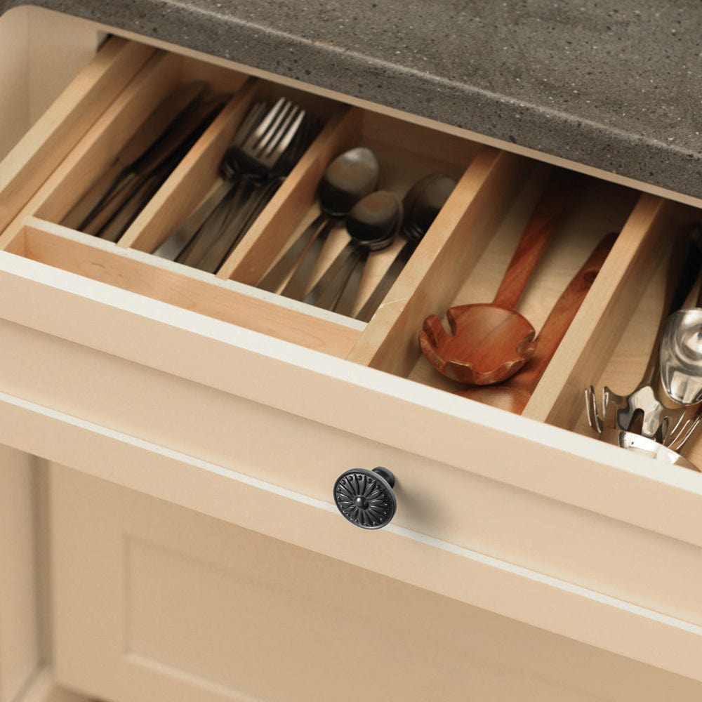 Goo-Ki Vintage Sunburst Cabinet Knobs Ornate Floral Design with Distressed Finish Kitchen Drawer Knobs