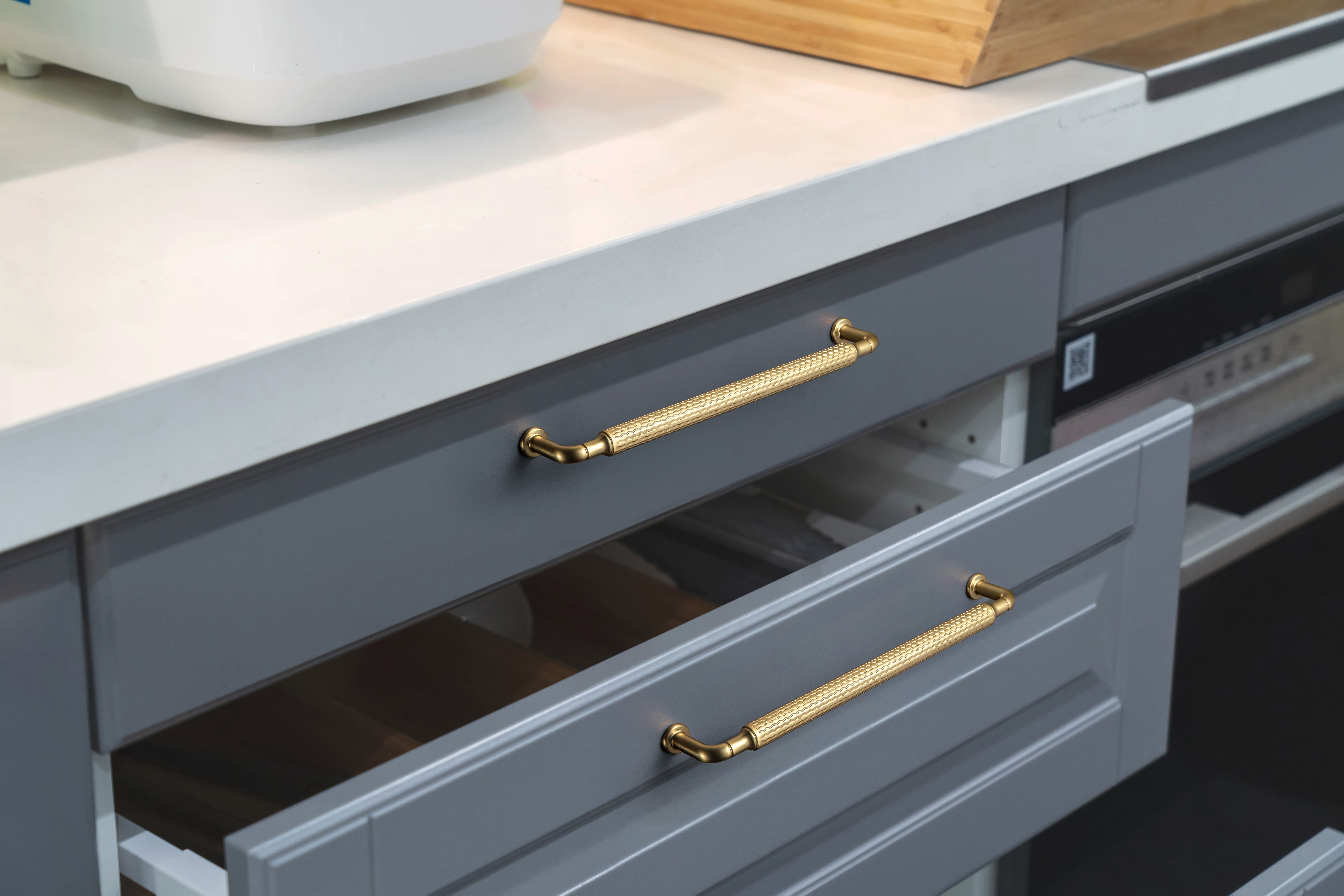 Goo-Ki Vintage Wavy Textured Zinc Alloy Cabinet Pulls for Kitchen Cabinets & Furniture
