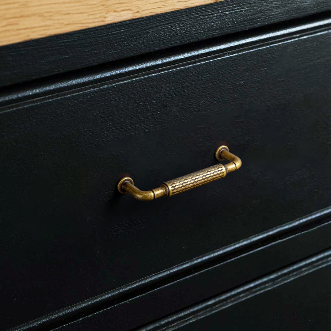 Goo-Ki Vintage Wavy Textured Zinc Alloy Cabinet Pulls for Kitchen Cabinets & Furniture