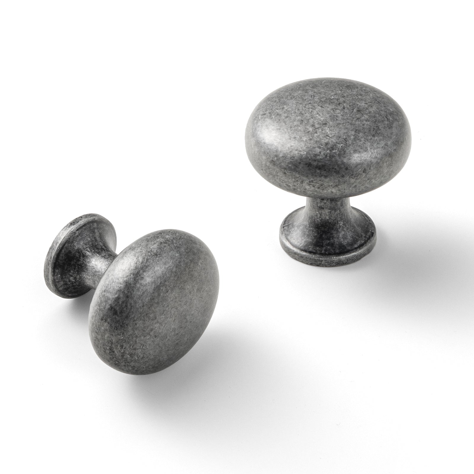 Goo-Ki Weathered Nickel / 1.5'' Knob / 6 Pack Multi-colored Classic Drawer Knob Mushroom Round Cabinet Knob