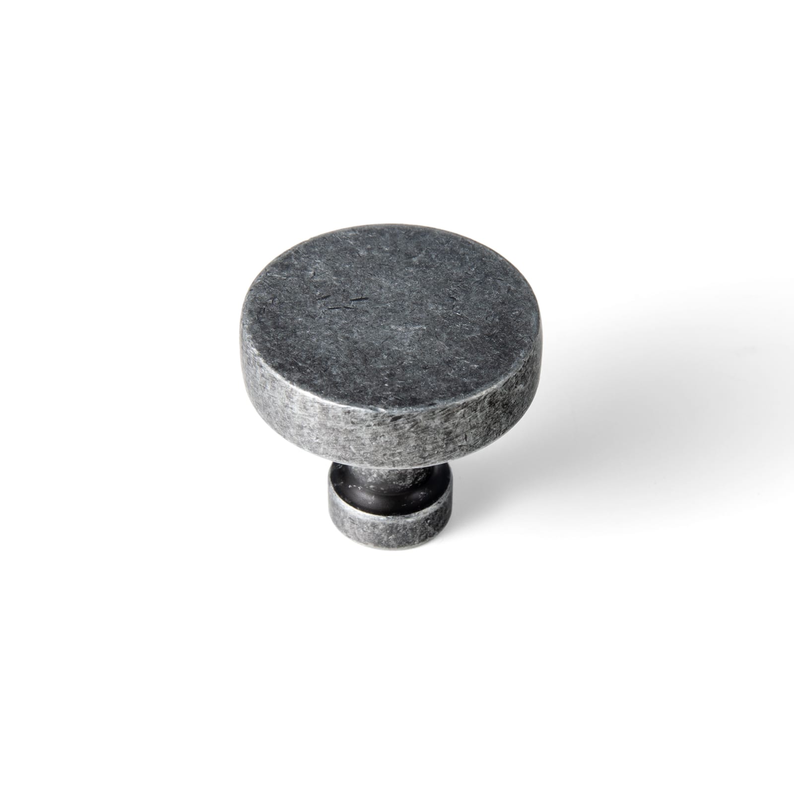 Goo-Ki Weathered Nickel / No Back Plate / 6 Pack Vintage Brass Zinc Alloy Cabinet Knob with Back Plate Single Hole Center Kitchen Hardware