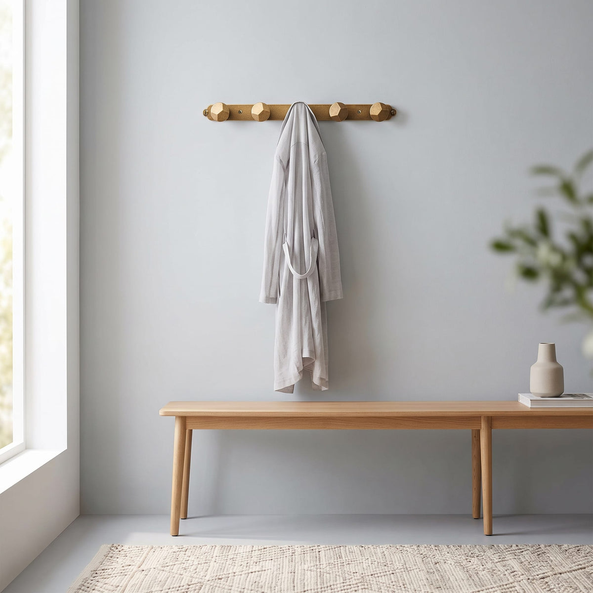 Goo-Ki Zinc Alloy Decorative Wall Mounted Coat Hook Rack, Heavy Duty Multipurpose Hanger