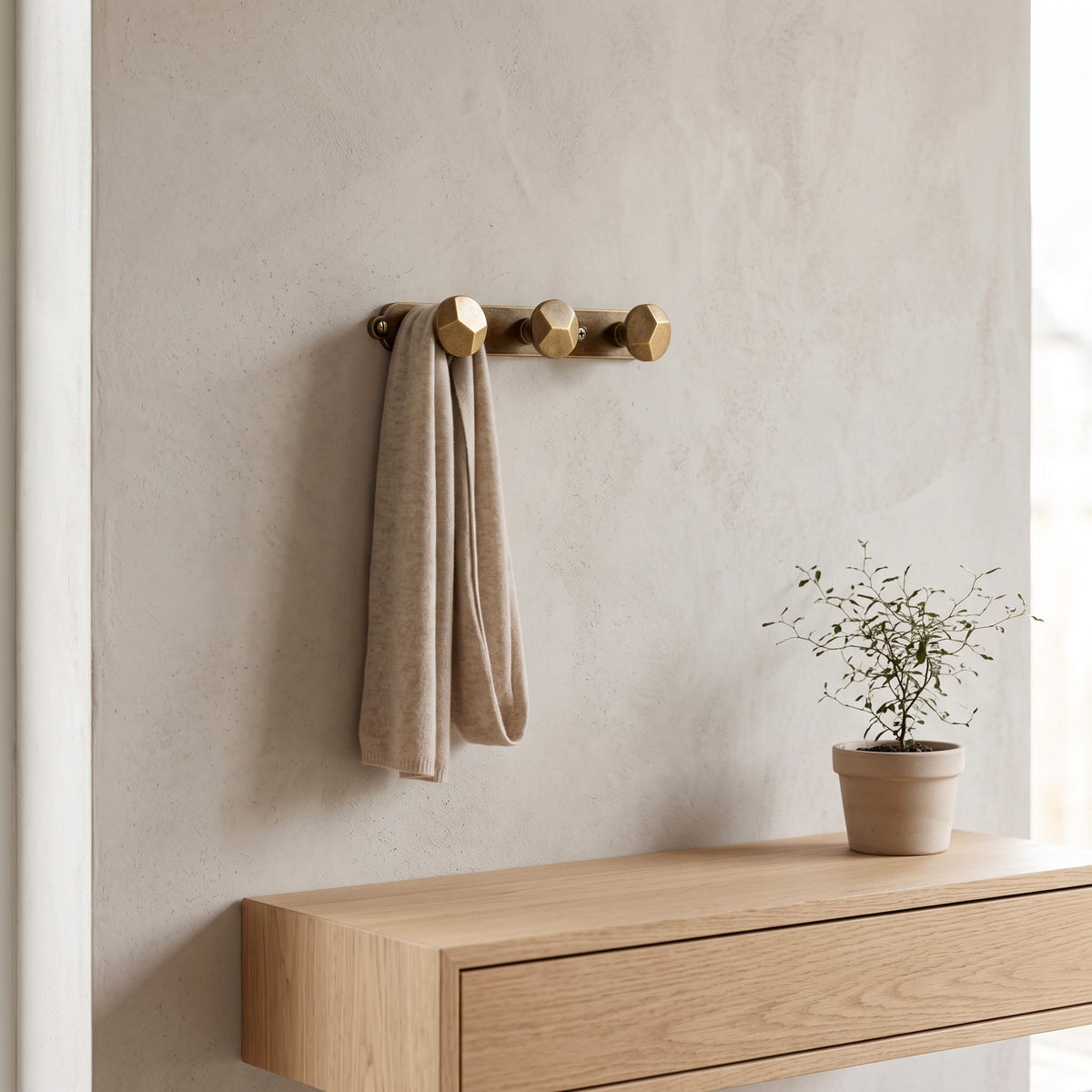 Goo-Ki Zinc Alloy Decorative Wall Mounted Coat Hook Rack, Heavy Duty Multipurpose Hanger