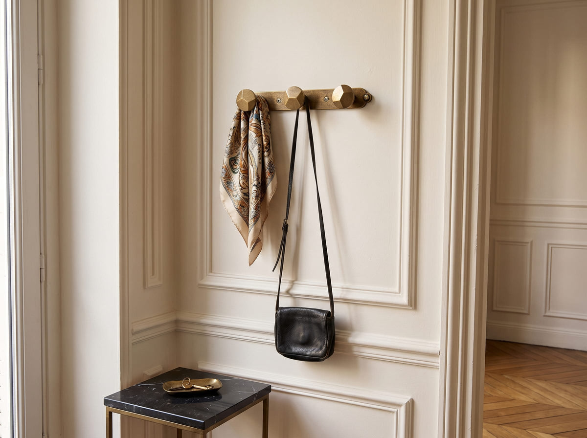 Goo-Ki Zinc Alloy Decorative Wall Mounted Coat Hook Rack, Heavy Duty Multipurpose Hanger