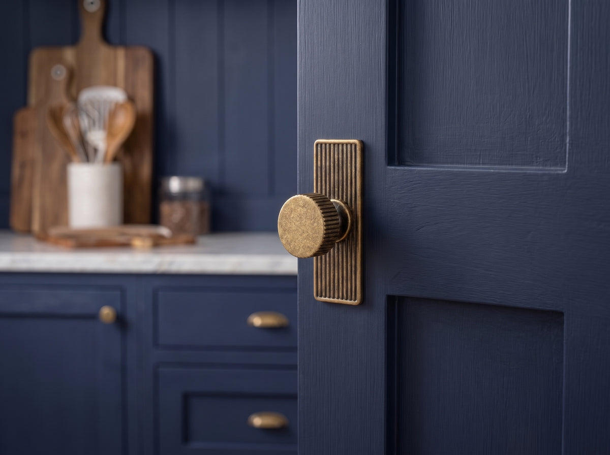 6 Pack Knurled Zinc Alloy Cabinet Knob with Assorted Decorative Backplates, Drawer Single Hole Knob