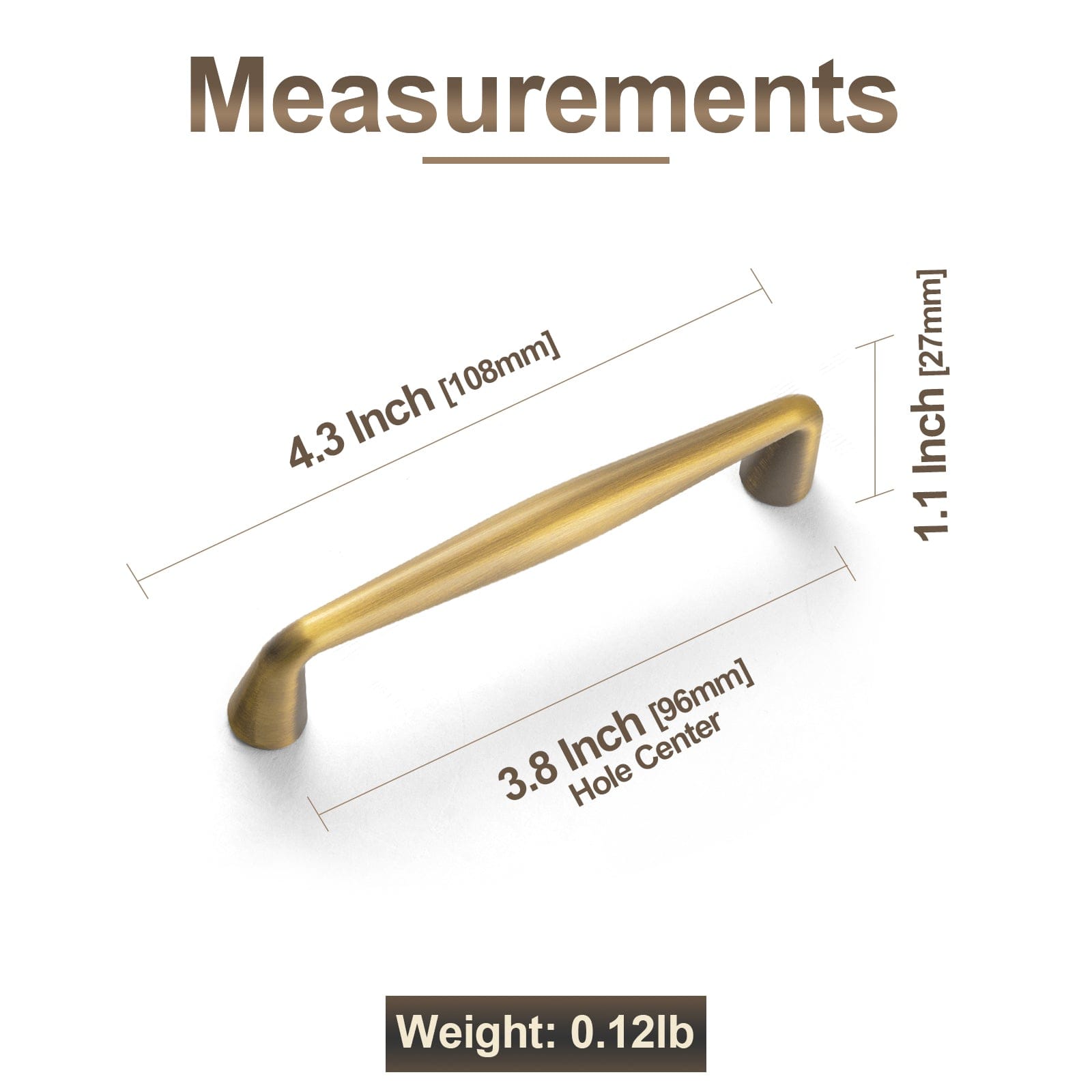 Robuste Retro-Schrankgriffe Luxuriöse Schubladengriffe für die Schlafzimmerküche