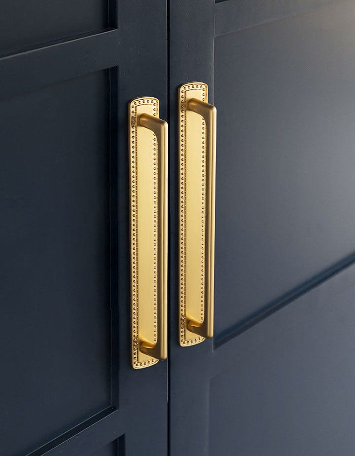 2 Pack Classic Cabinet Bar Pulls with Back Plate Zinc Alloy Cabinet Handle with Long Back Plate