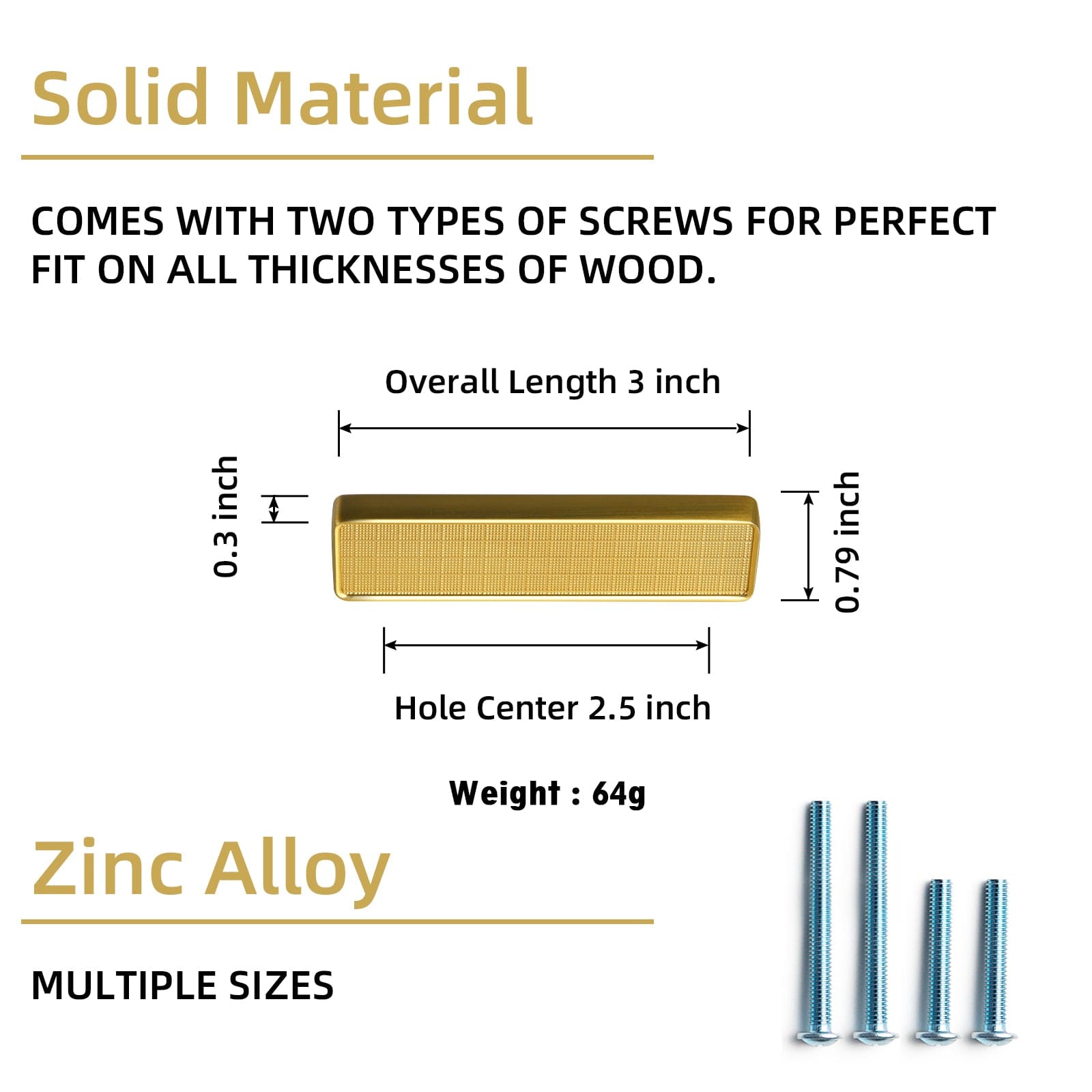 Rectangular Kitchen Drawer Pulls Finger Pull Modern Zinc Alloy Cabinet Handles
