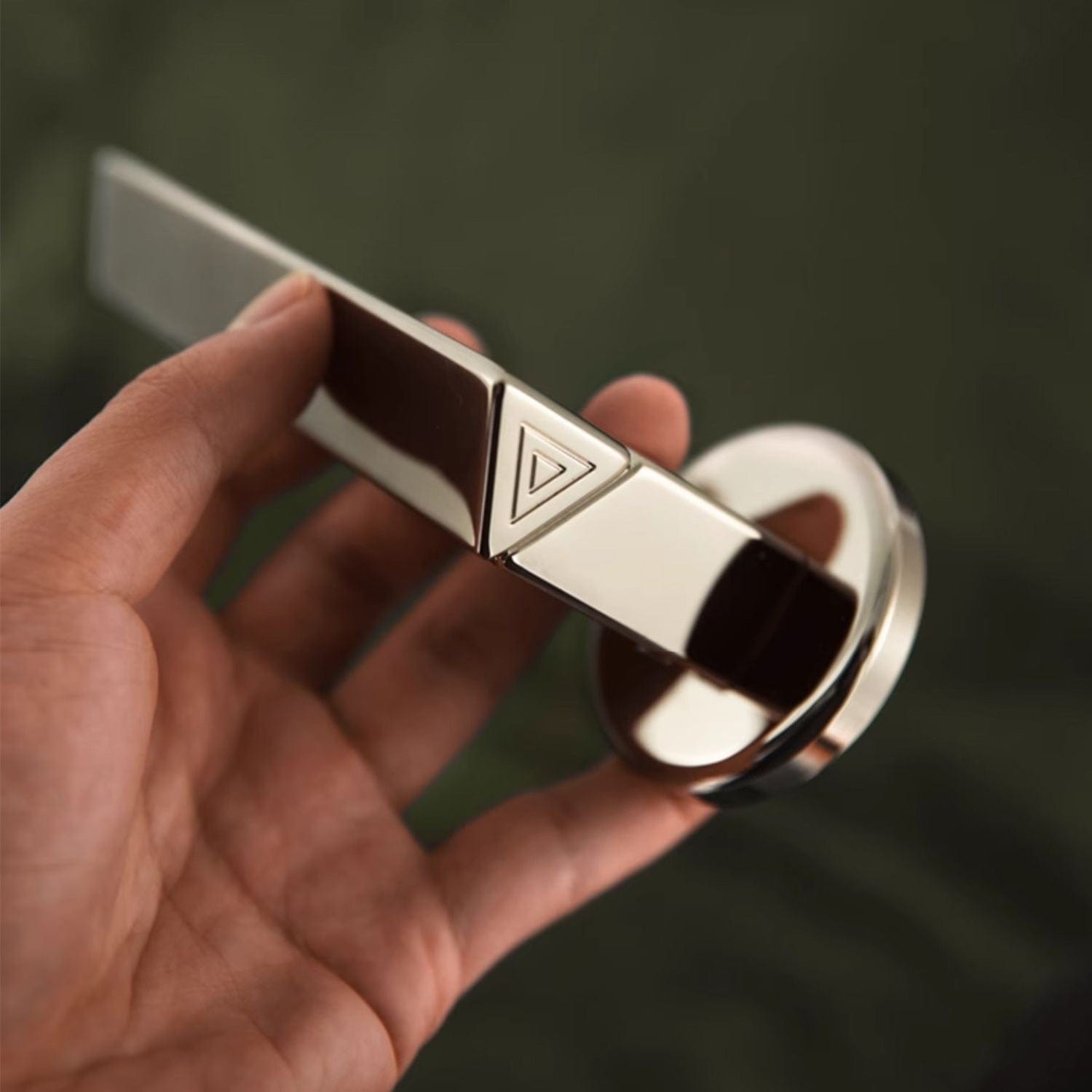 TONA Contemporary Style Titanium Silver Door Handle Solid Brass Interior Door Lock