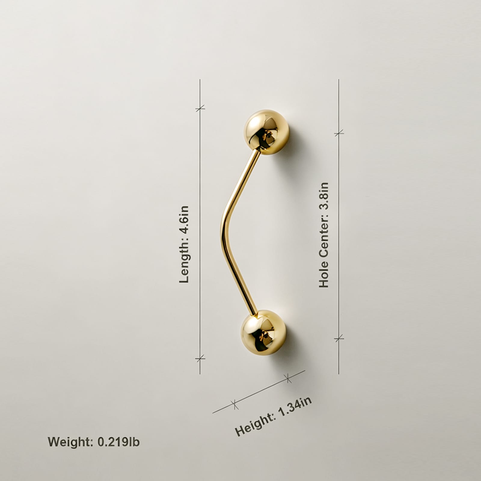 TONA Creative Brass Furniture Handle Novelty Cabinet Bar Pulls European Minimalist Handle