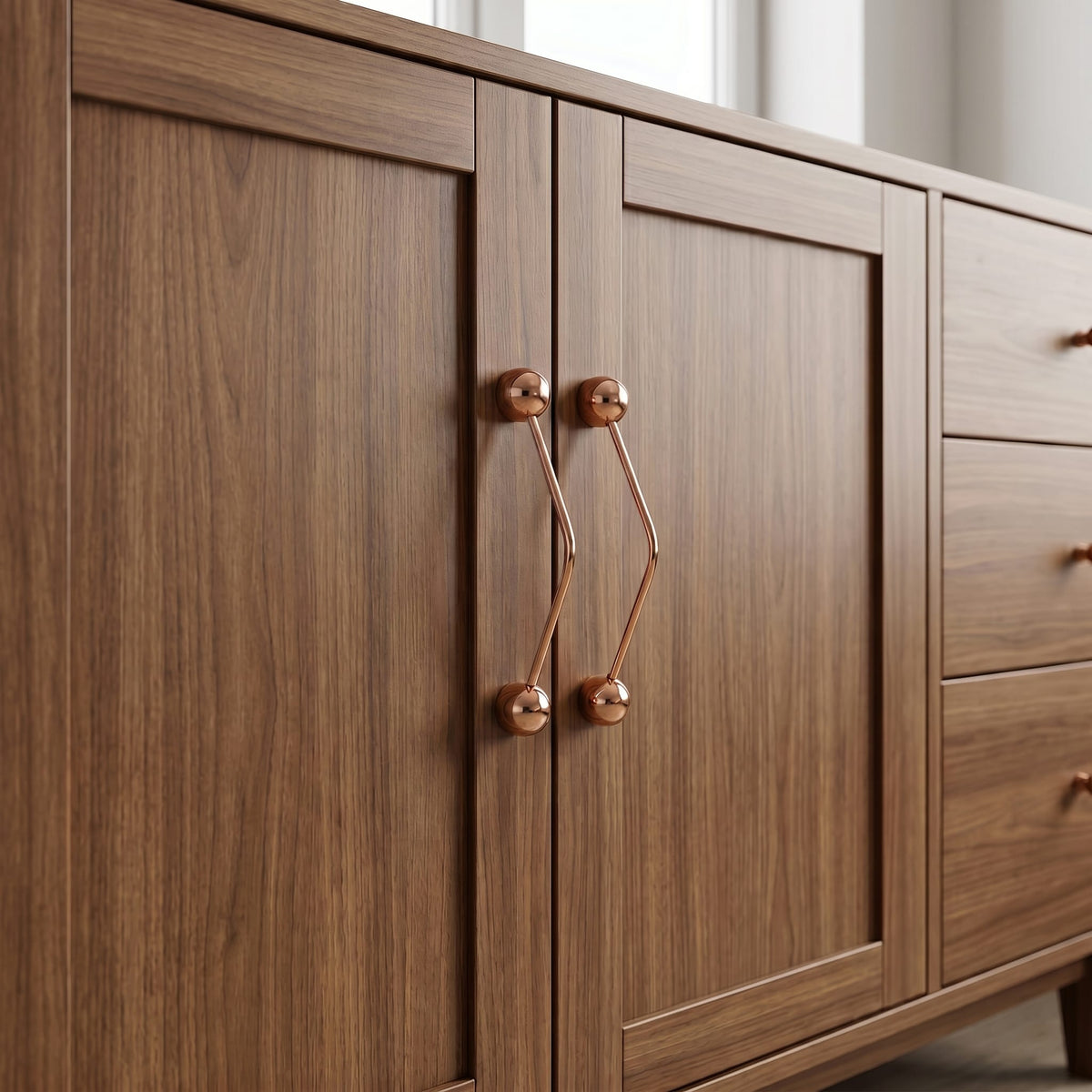 TONA Creative Brass Furniture Handle Novelty Cabinet Bar Pulls European Minimalist Handle