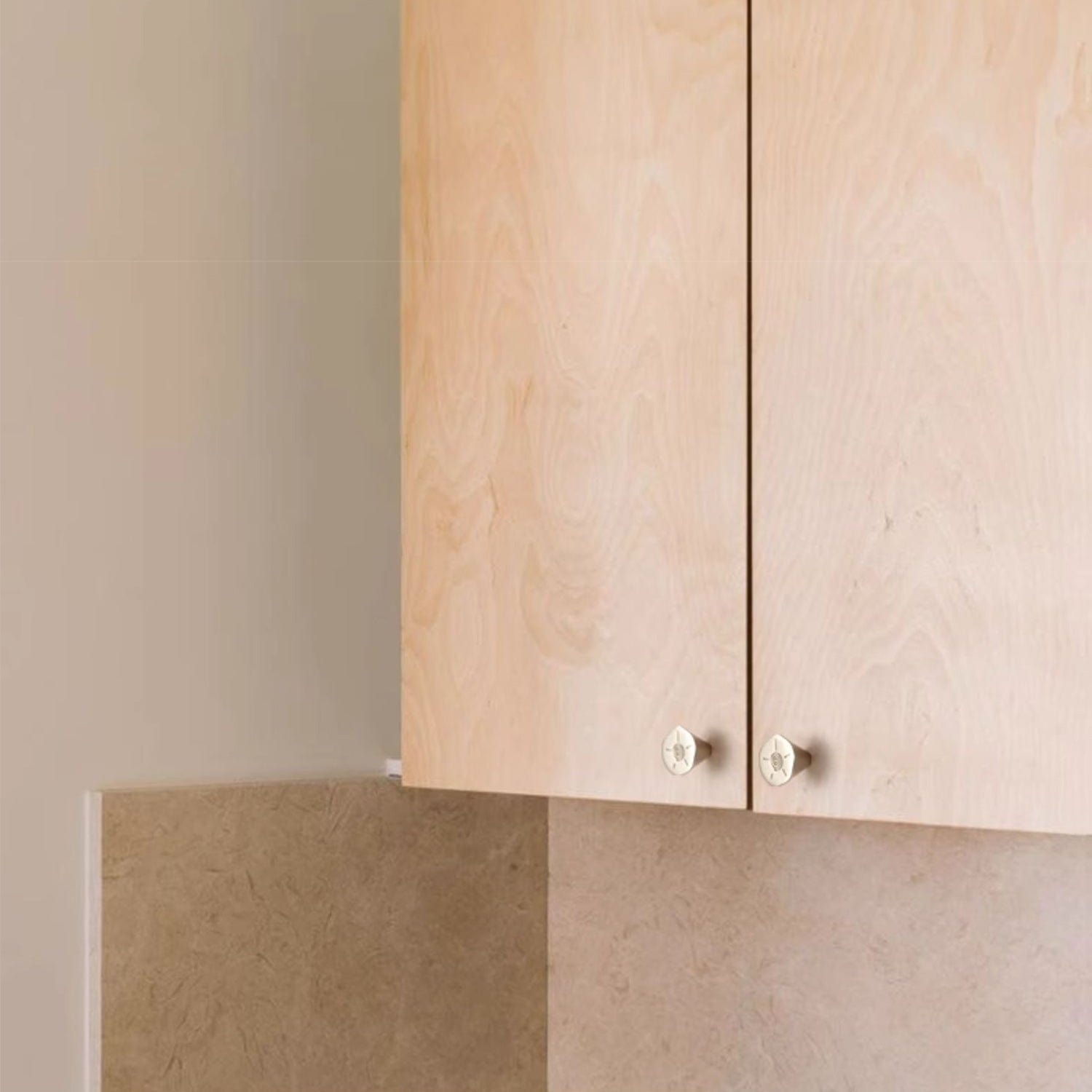 TONA Creative Carving Titanium Silver Cabinet Hardware Solid Brass Drawer Knobs