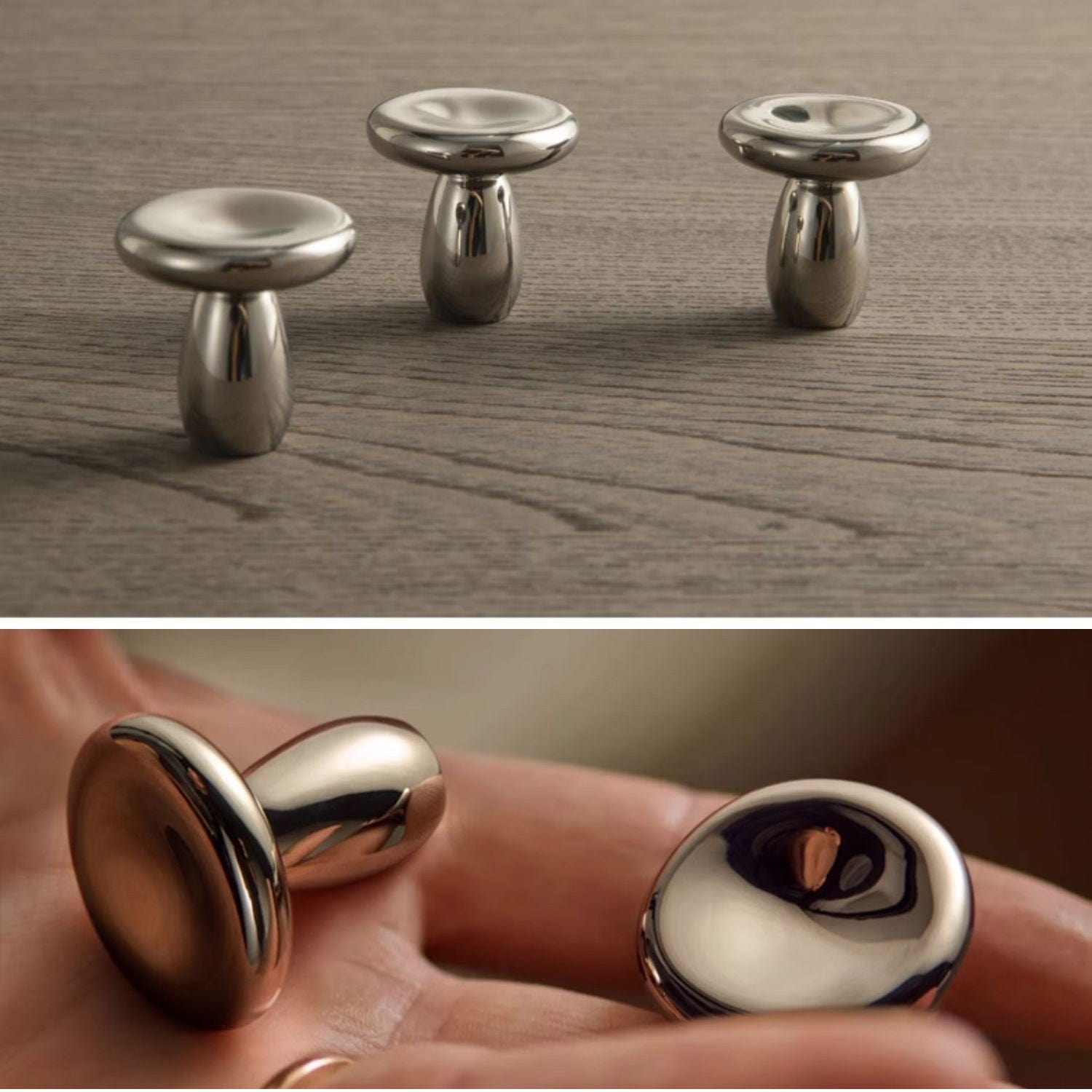 TONA Creative Carving Titanium Silver Cabinet Hardware Solid Brass Drawer Knobs