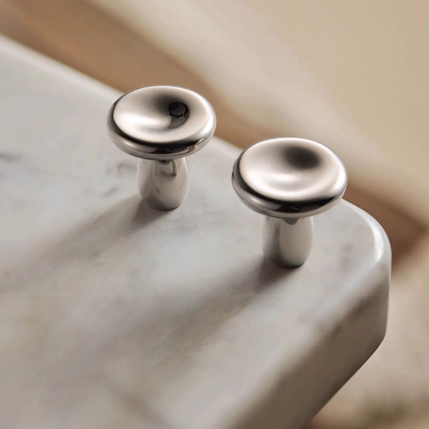 TONA Creative Carving Titanium Silver Cabinet Hardware Solid Brass Drawer Knobs