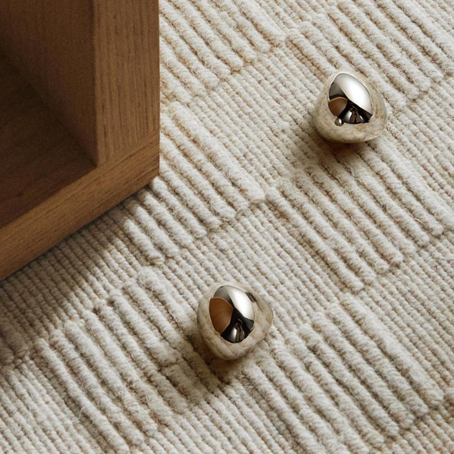 TONA Creative Carving Titanium Silver Cabinet Hardware Solid Brass Drawer Knobs