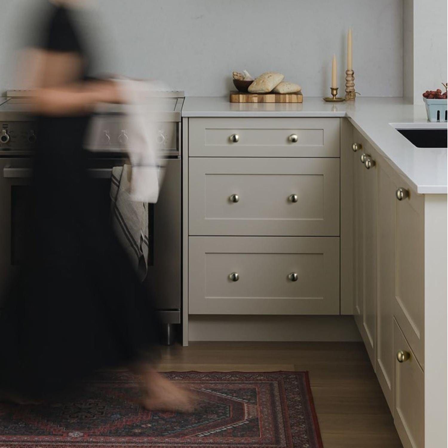 TONA Creative Carving Titanium Silver Cabinet Hardware Solid Brass Drawer Knobs