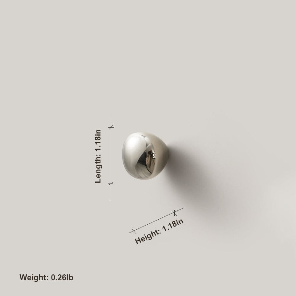 TONA Creative Carving Titanium Silver Cabinet Hardware Solid Brass Drawer Knobs