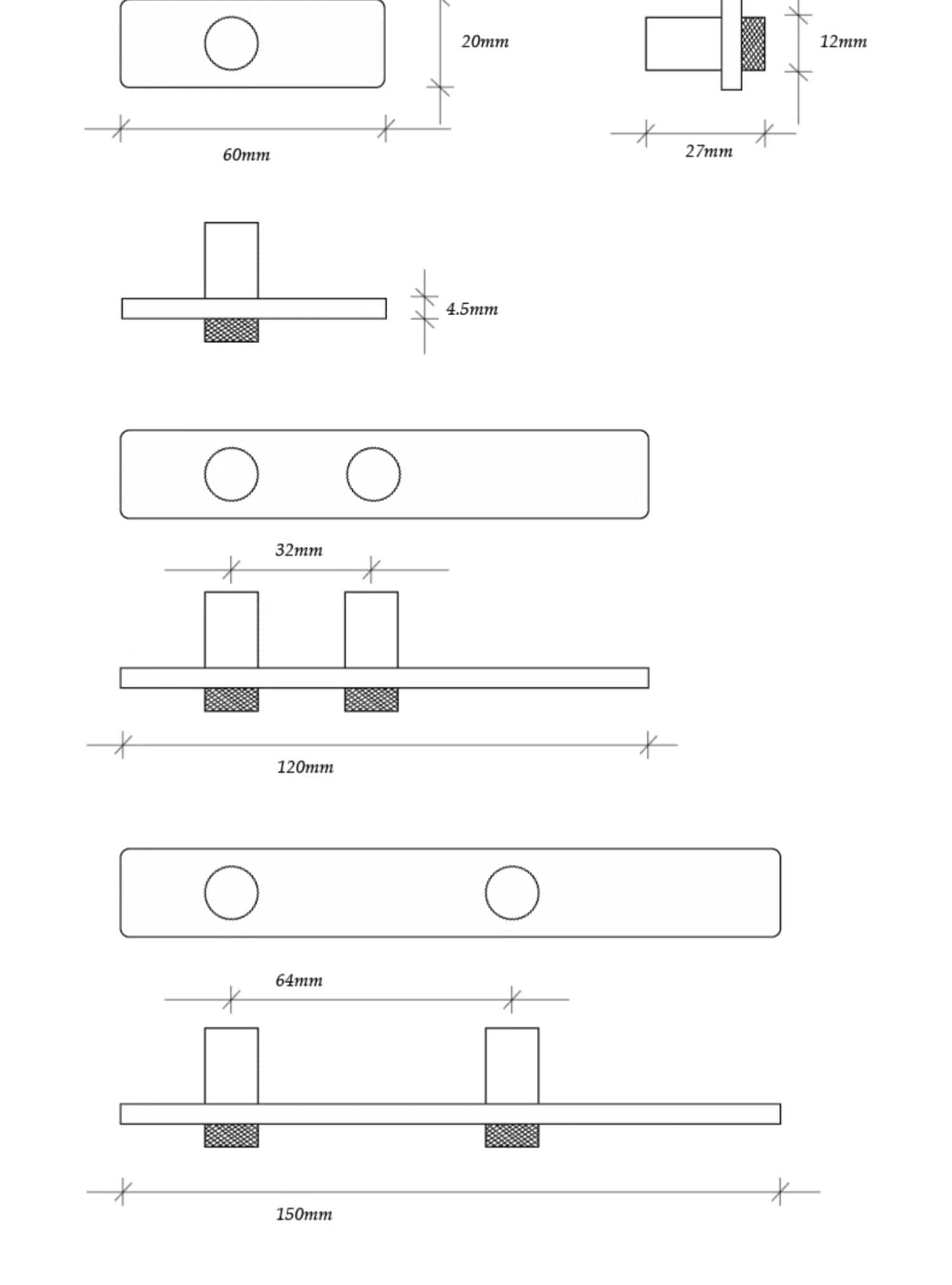 TONA Elegant Brass Drawer Knob and Pulls for Home Glossy Silver Furniture Handles