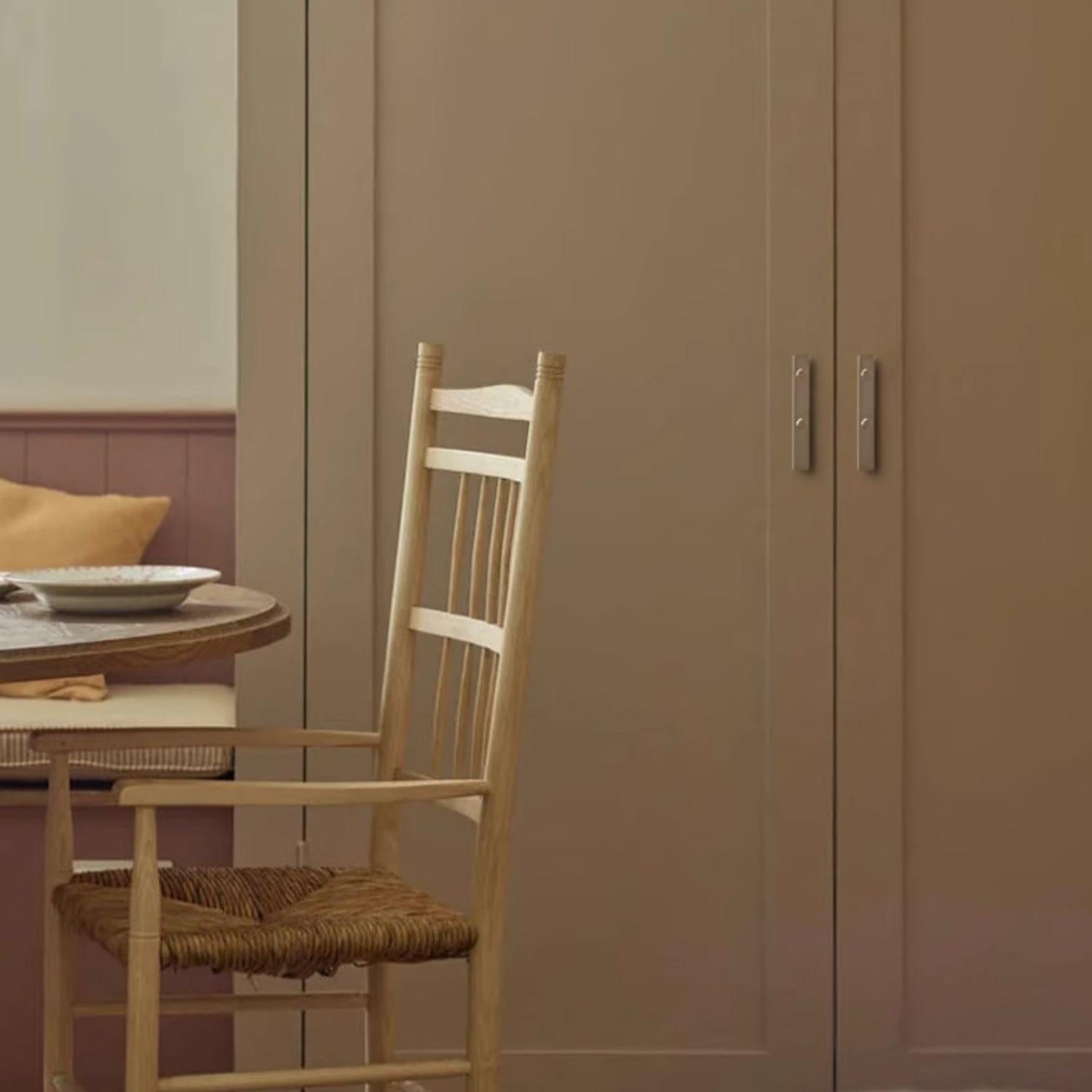 TONA Elegant Brass Drawer Knob and Pulls for Home Glossy Silver Furniture Handles