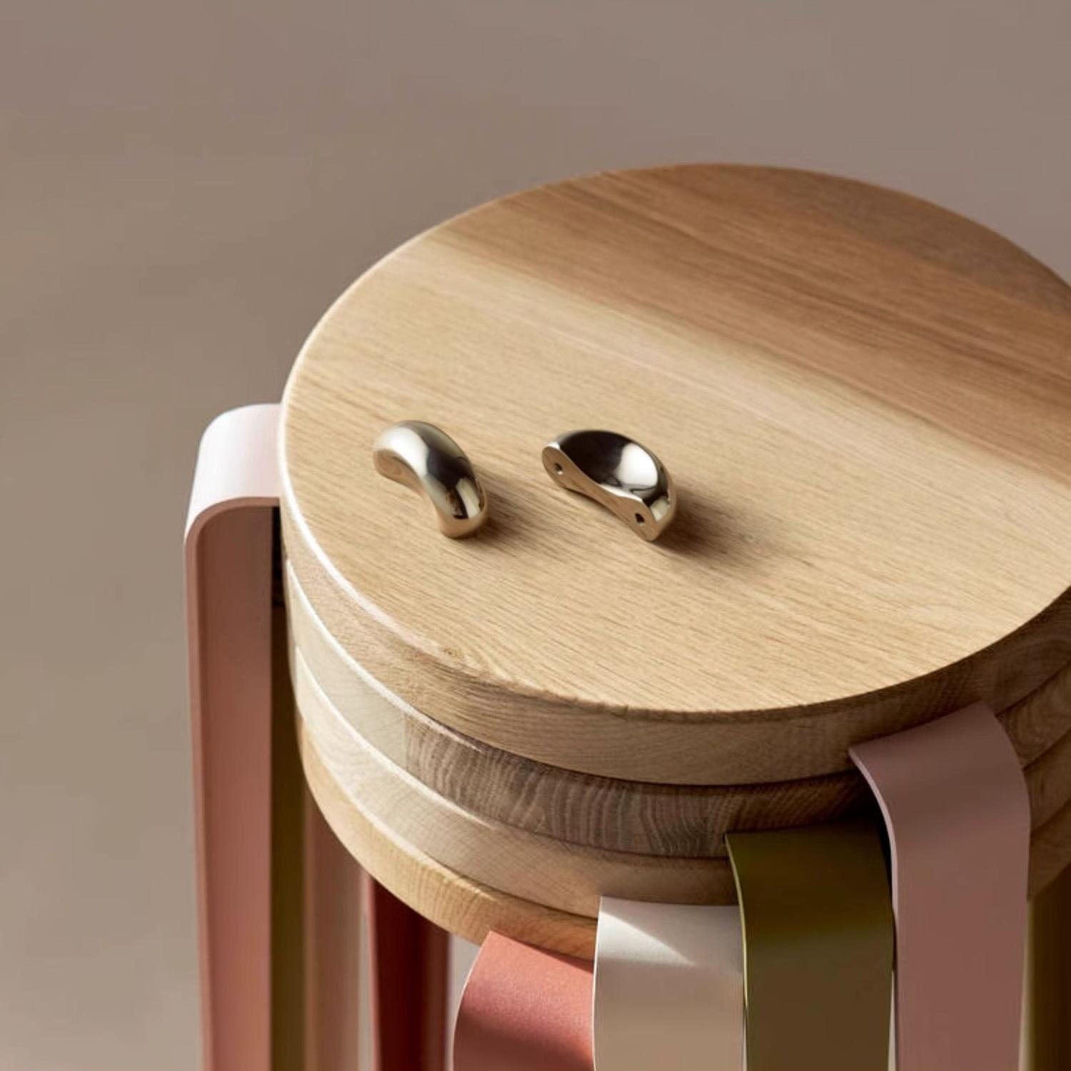 TONA Modern Solid Brass Furniture Handle Nordic Minimalist Style Drawer Handle Glossy Silver Kitchen Handle