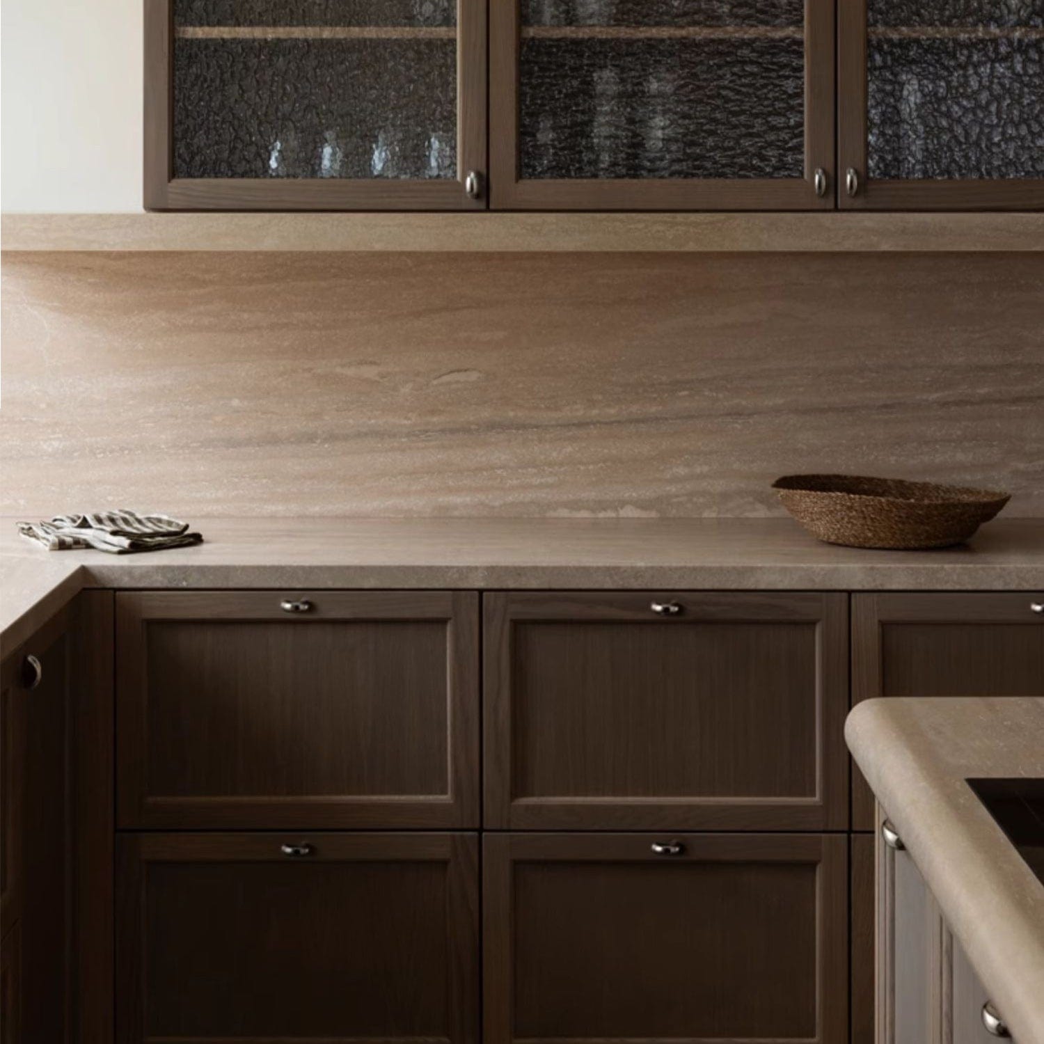 TONA Modern Solid Brass Furniture Handle Nordic Minimalist Style Drawer Handle Glossy Silver Kitchen Handle