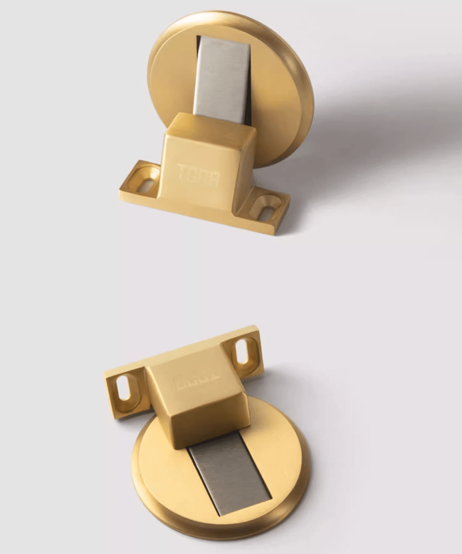 TONA Non-punching Strong Magnetic Brass Door Stopper Anti-collision Mute Door Suction