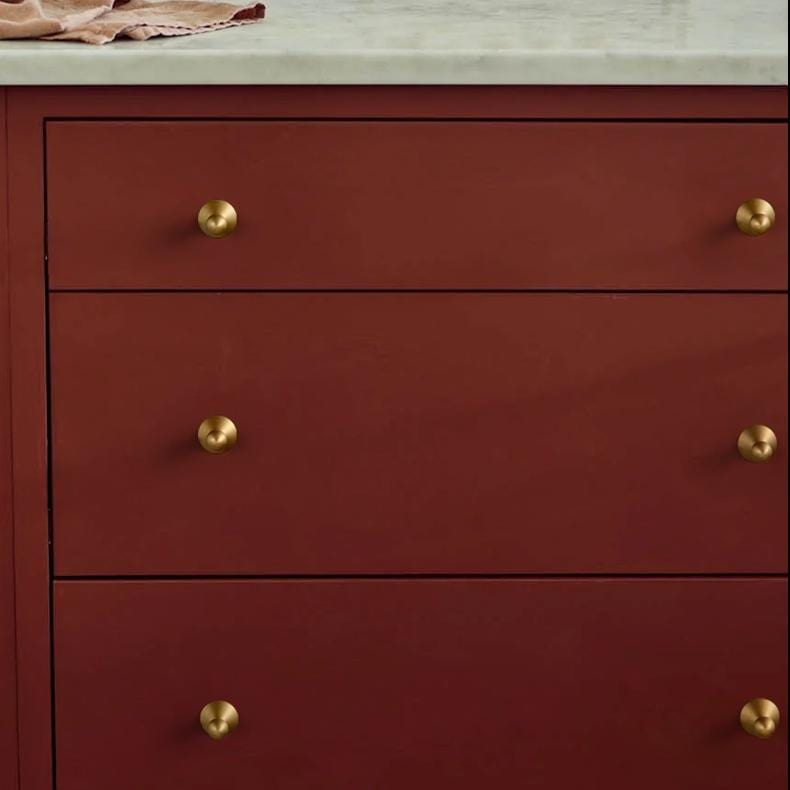 TONA Polished Titanium Silver Solid Brass Cabinet Knobs Luxurious Modern Drawer Knobs