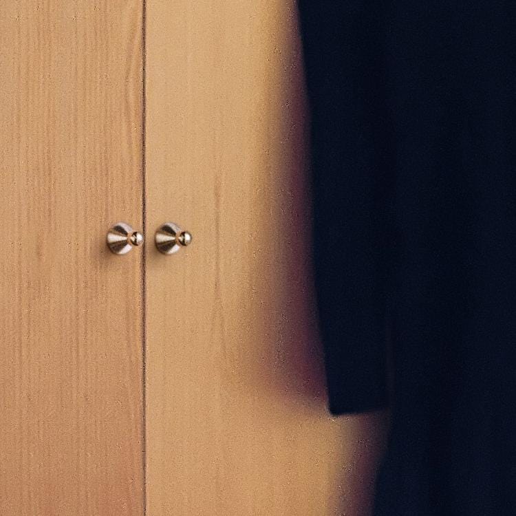 TONA Polished Titanium Silver Solid Brass Cabinet Knobs Luxurious Modern Drawer Knobs