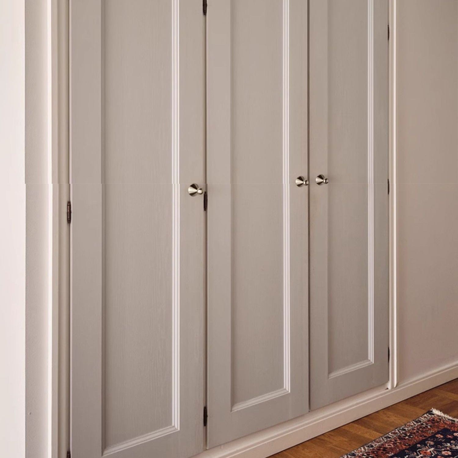 TONA Polished Titanium Silver Solid Brass Cabinet Knobs Luxurious Modern Drawer Knobs