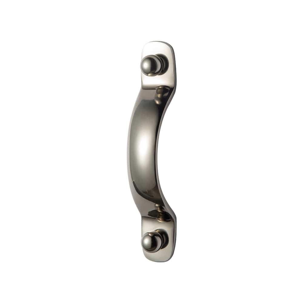 TONA Titanium Silver / 3.78'' Hole Center / 2 Pack Elegant Titanium Silver Copper Cabinet Pull with Classic Curved Form