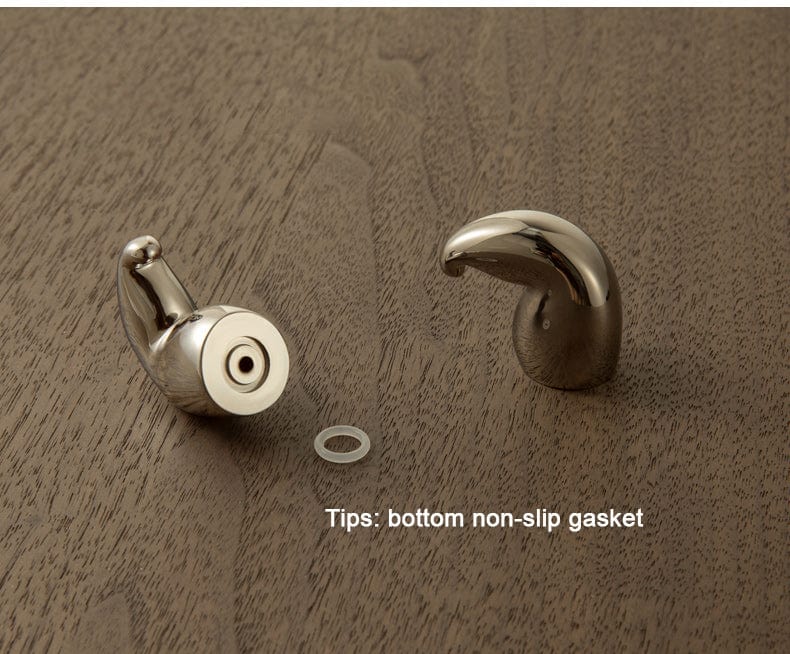TONA Titanium Silver / Knob / 2 Pack Muscle - Shaped Titanium Silver Copper Cabinet Knob Unique Artistic Home Hardware