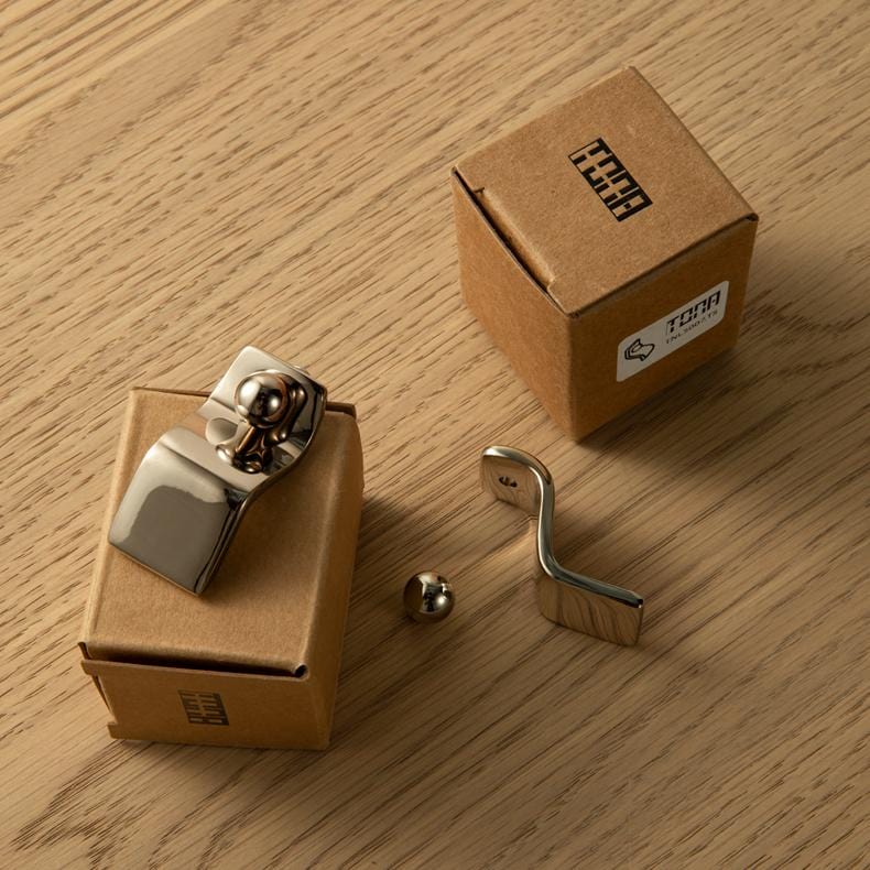 TONA Titanium Silver / Knob / 2 Pack Titanium Silver Copper Cabinet Knob with Stylish Unique Silhouette