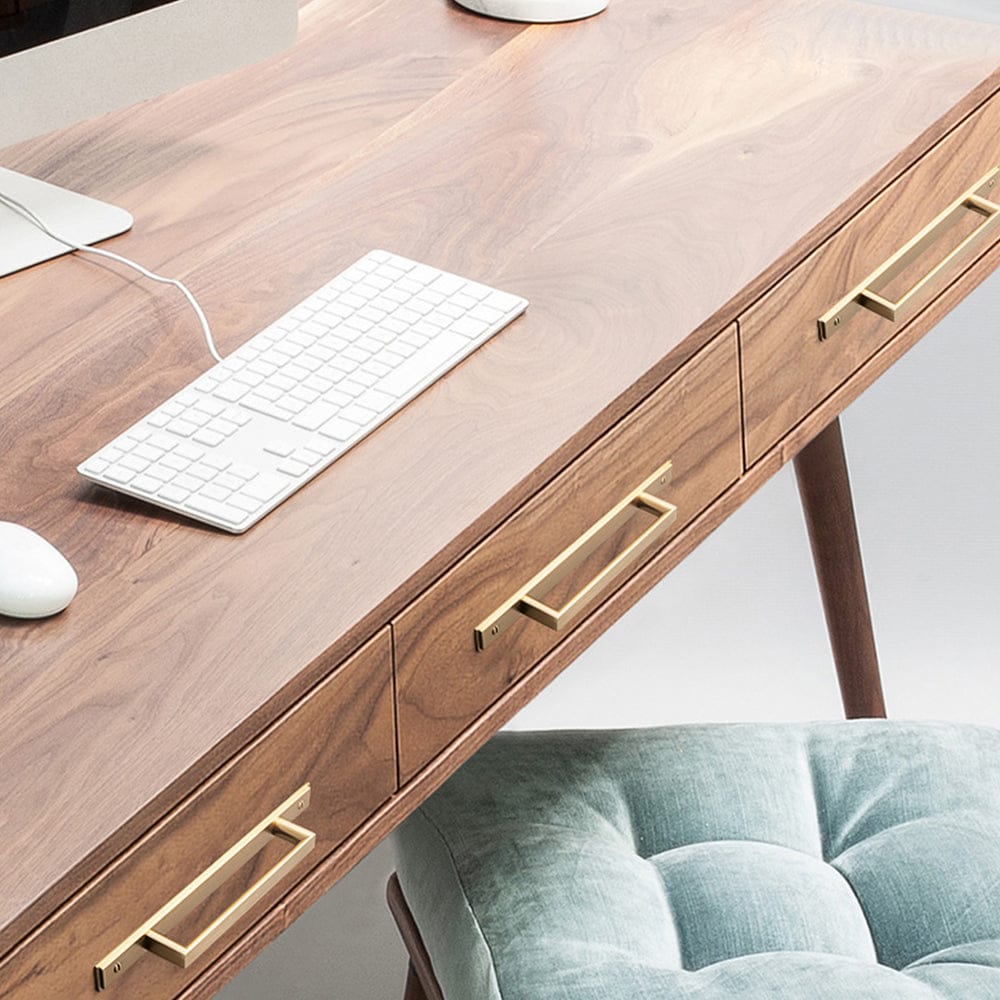 2 Pack Long Cabinet Bar Pulls with Back Plates Solid Drawer Handles Set