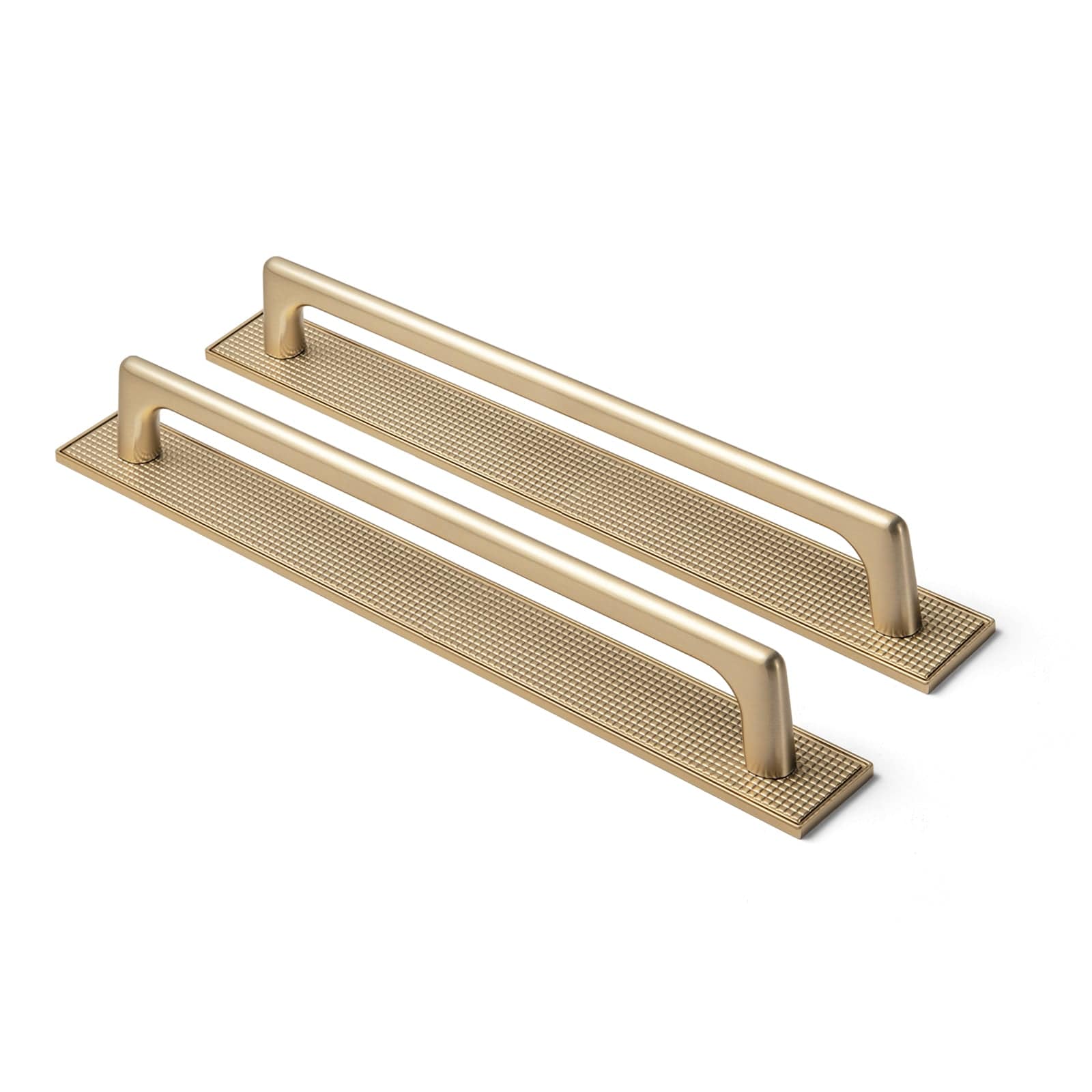 2 Pack Classic Cabinet Bar Pulls with Back Plate Zinc Alloy Cabinet Handle with Long Back Plate