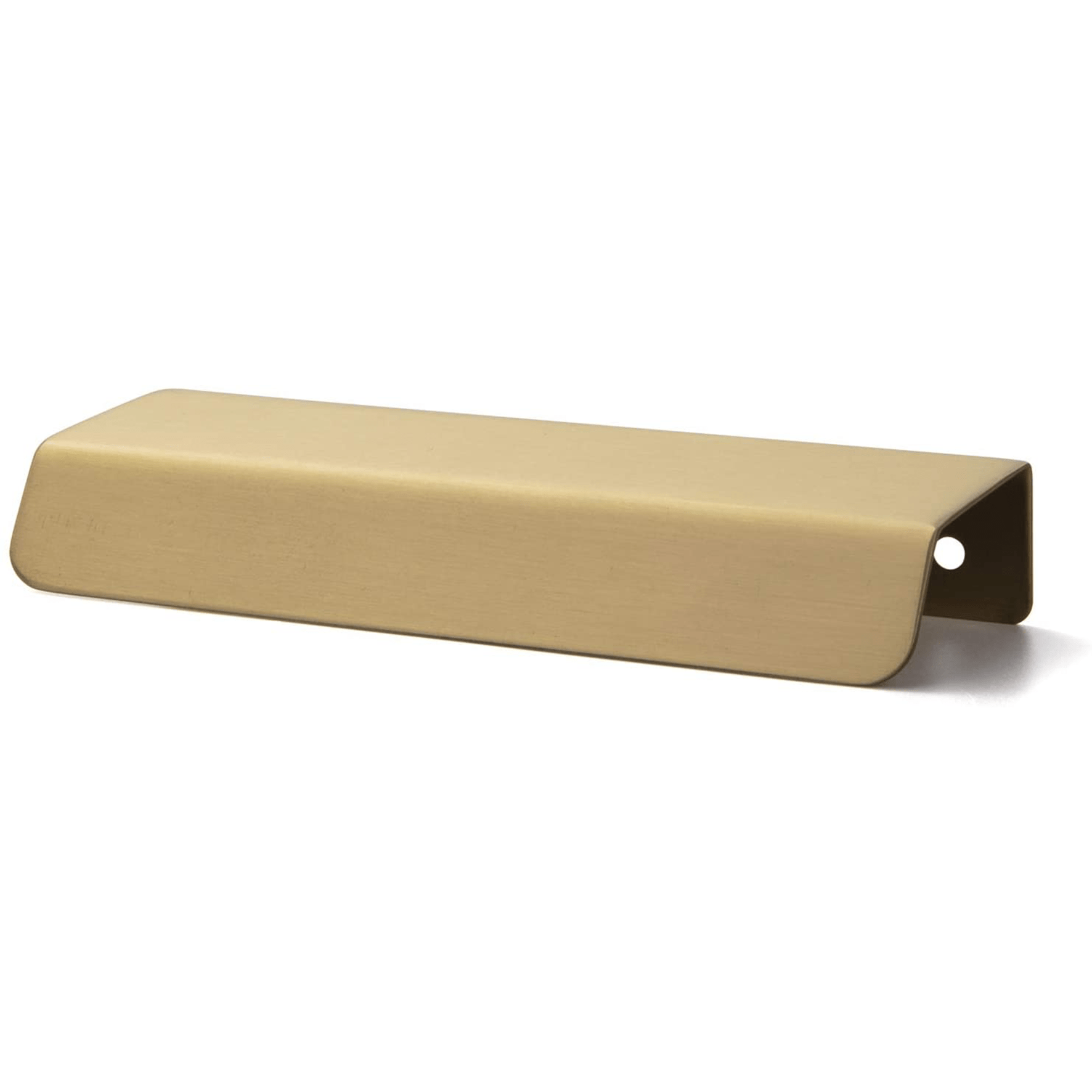 Goo-Ki 3.8''Hole Center Pure Brass Matte Finger Pulls Nordic Copper Cabinet Handles Modern Cabinet Pulls 6 pack