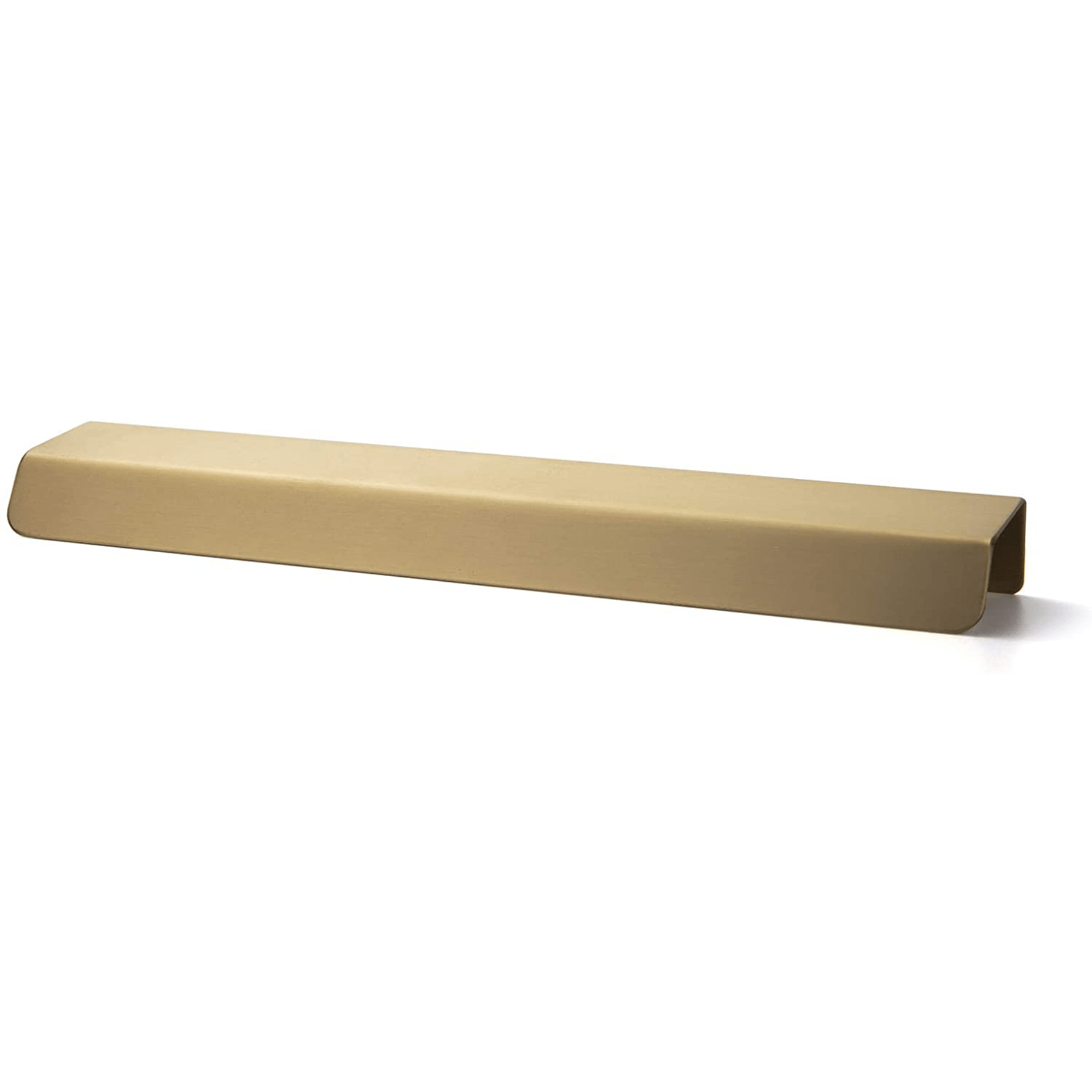 Goo-Ki 7.6''Hole Center Pure Brass Matte Finger Pulls Nordic Copper Cabinet Handles Modern Cabinet Pulls 6 pack