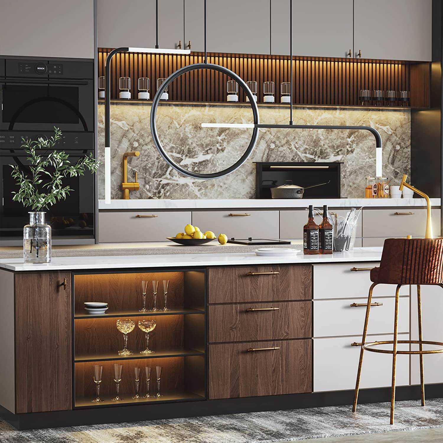 Goo-Ki American Retro Style Drawer Bar Pulls Antique Cabinet Pulls 6 Pack