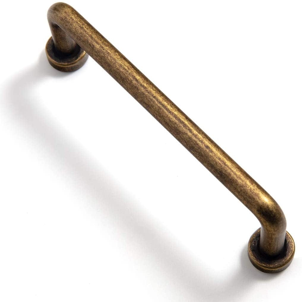 Goo-Ki Antique Brass / 3.78'' Hole Center Antique Rustic Vintage Cabinet Bar Pulls Decorative Drawer Handles 6 Pack
