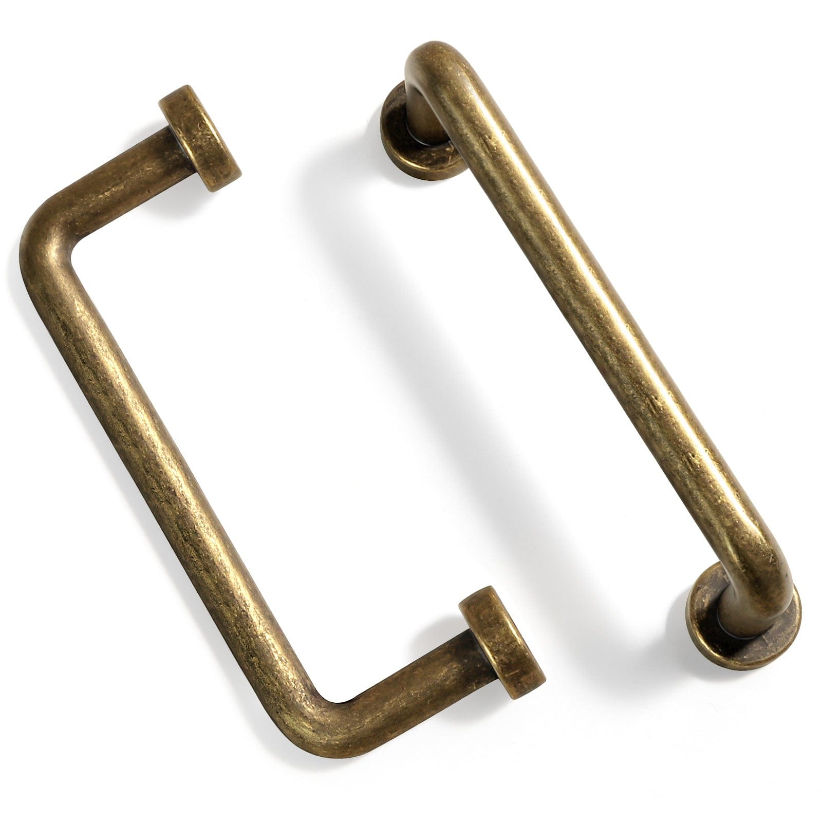 Goo-Ki Antique Brass / 3'' Hole Center Antique Rustic Vintage Cabinet Bar Pulls Decorative Drawer Handles 6 Pack
