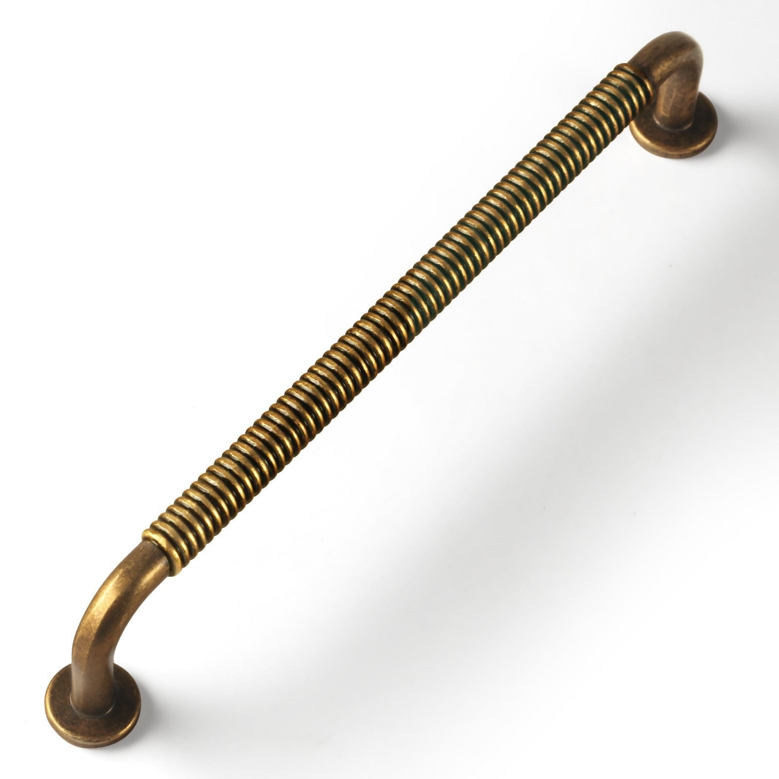 Goo-Ki Antique Brass / 6.3'' Hole center Mid-Century Swirl Cabinet Bar Handles Home Improvement Dresser Pulls 6 Pack