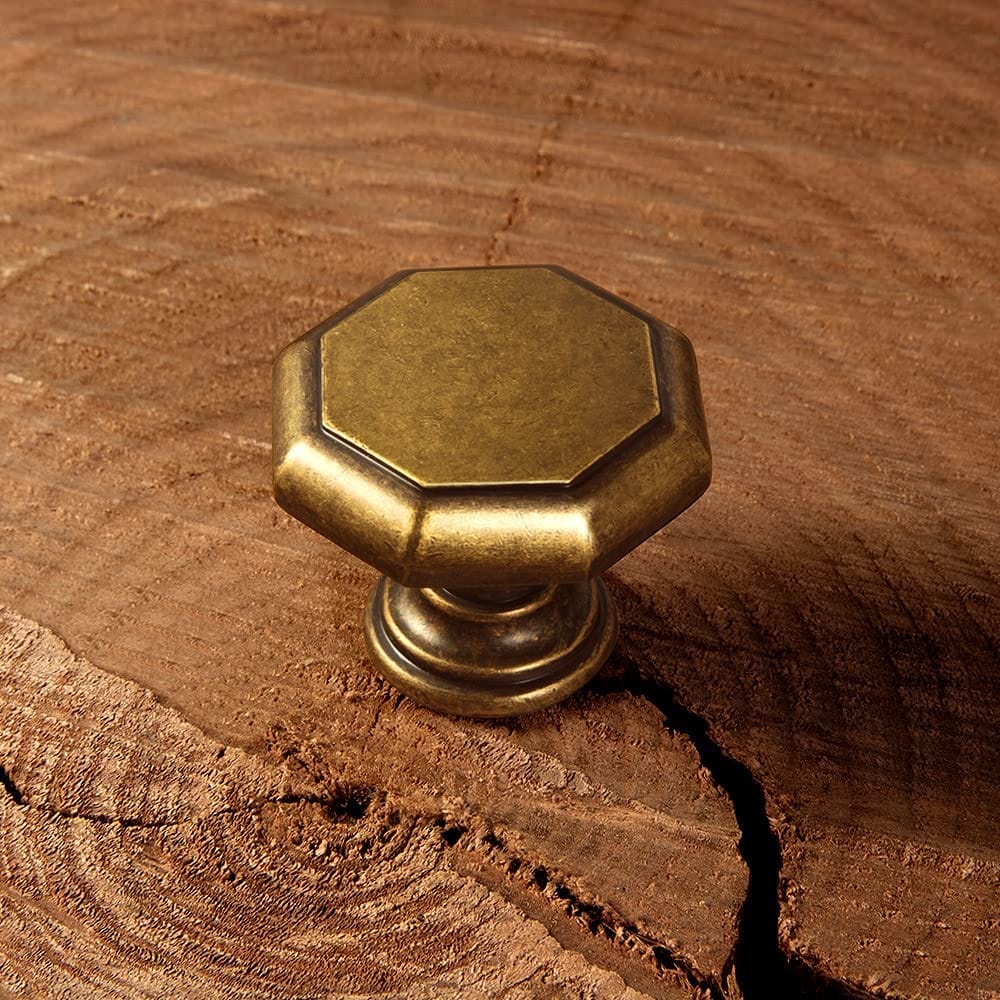 Goo-Ki Antique Brass Cabinet Pulls Affordable Luxury Vintage Drawer Knobs for Kitchen