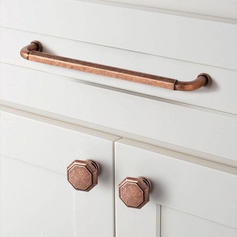 Goo-Ki Antique Brass Cabinet Pulls Affordable Luxury Vintage Drawer Knobs for Kitchen 6 Pack