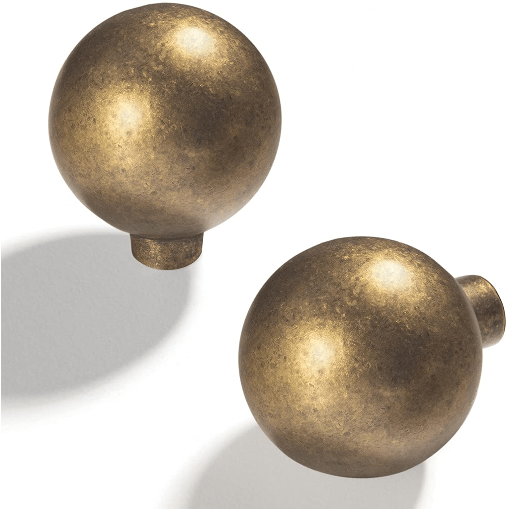 Goo-Ki Antique Brass / Knob Modern Cabinet Pull Luxurious Drawer Wardrobe Pulls Kitchen 6 Pack
